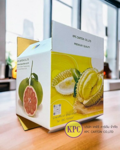 รับผลิตกล่องใส่ผลไม้พร้อมงานพิมพ์